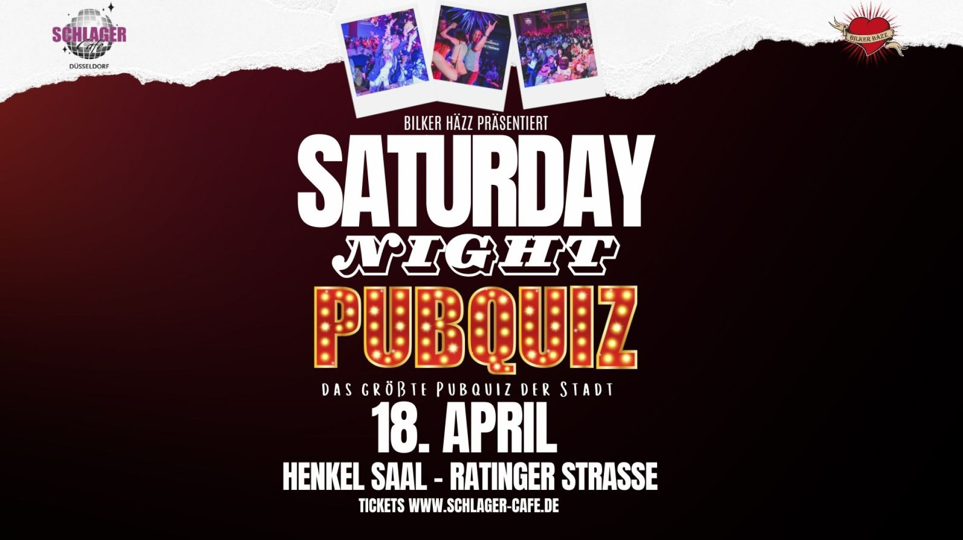 BILKER H&Auml;ZZ "Saturday Night PubQuiz"